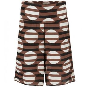 NWT Masai Copenhagen Pinja Circular Print Shorts in Tiramisu sz L